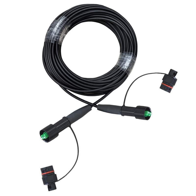 HW Fast Mini LC FTTH Drop Cable Fiber Optic Patchcord Preconnectorized Cable