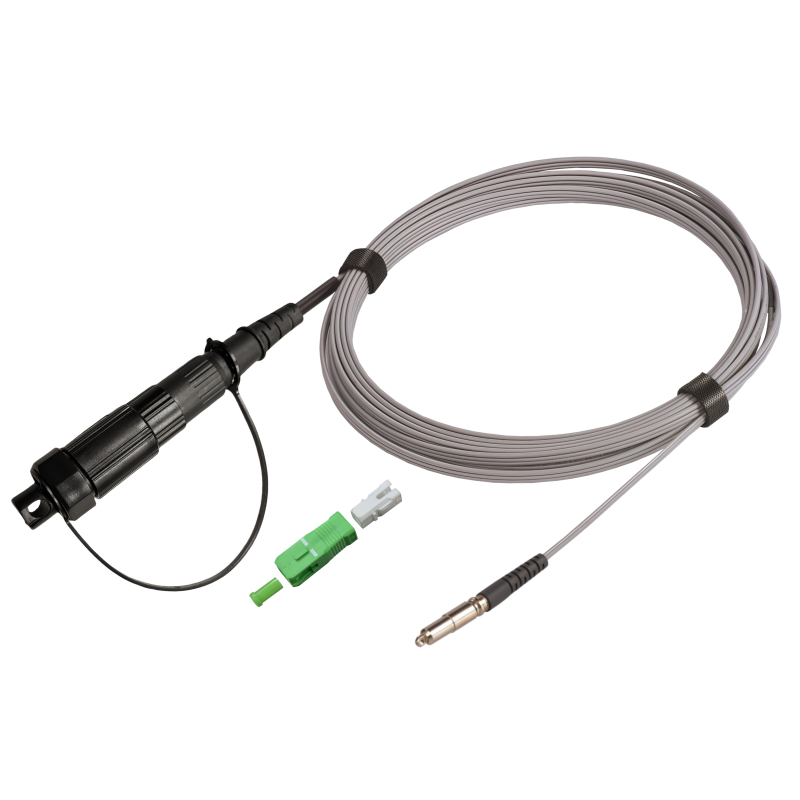 FieldShield Assembly FastConnect MINI SC Drop Fiber Optic Pushable Jumper