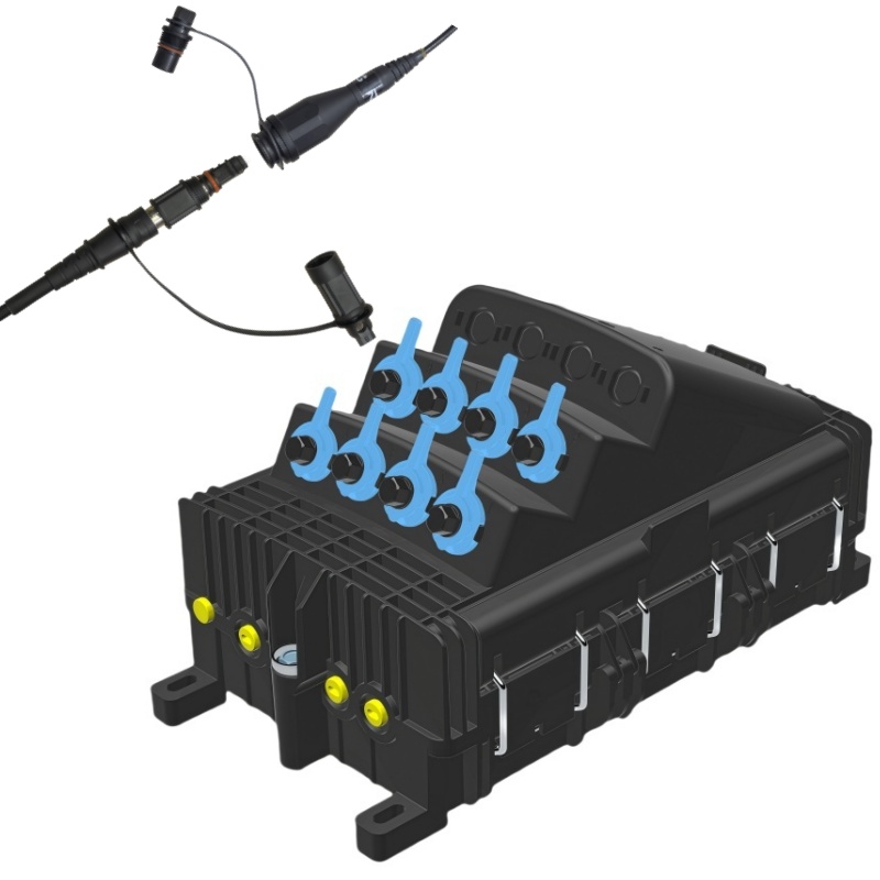 DLX Mini-OTE 300 8 Port No Splitter with Ground Optical Terminal Enclosure OTE-08MH-NN-EXTG03