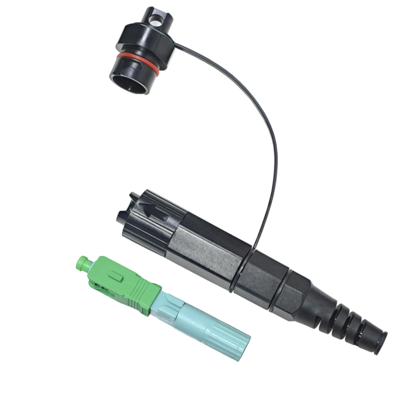 IP68 Fast Mini SC Waterproof Quick Connectors for 5.0mm Round Cable