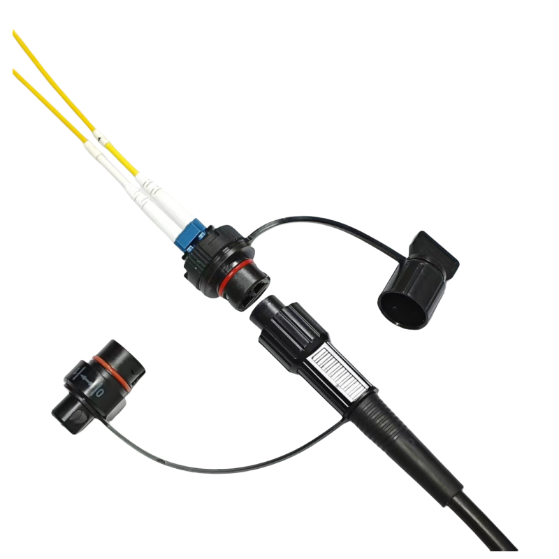 FastConnect LC Hardened Adapter Waterproof IP68 Fiber Optic Connector