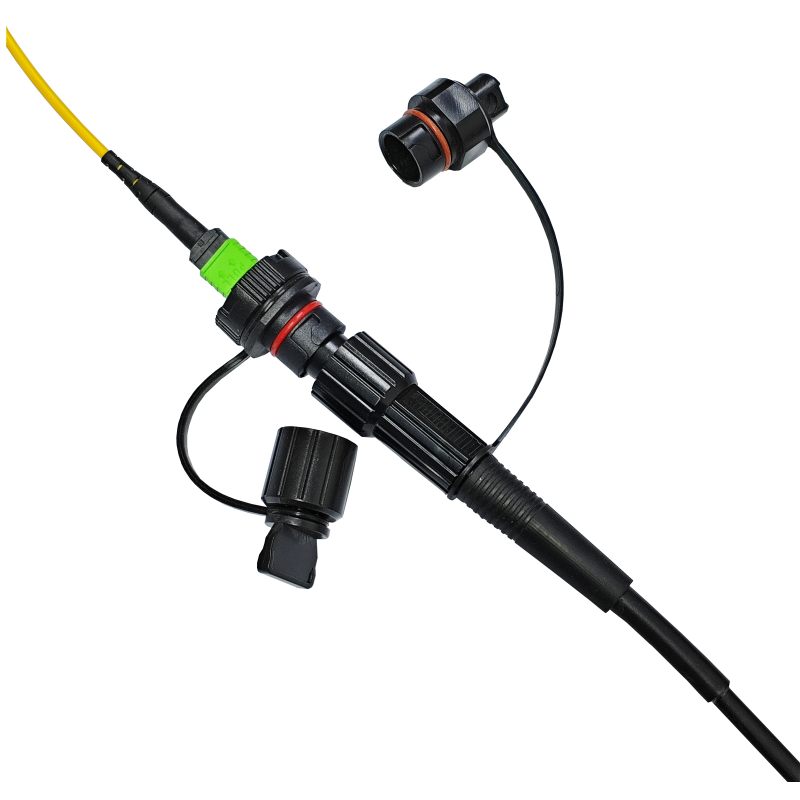 FTTH Outdoor Hardened Adapte Fiber Optic Fast Mini MPO Connector